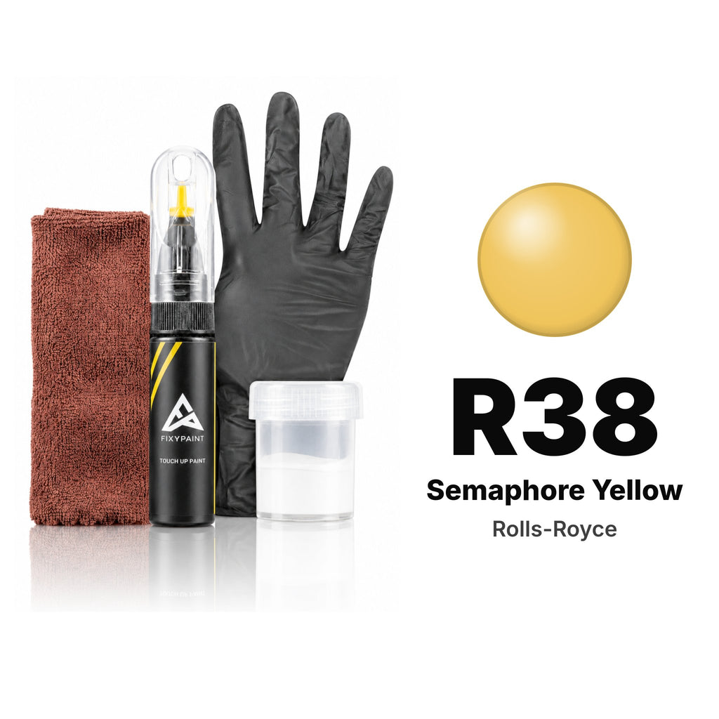 Touch-up paint for Rolls-Royce R38 Semaphore Yellow, Complete kit