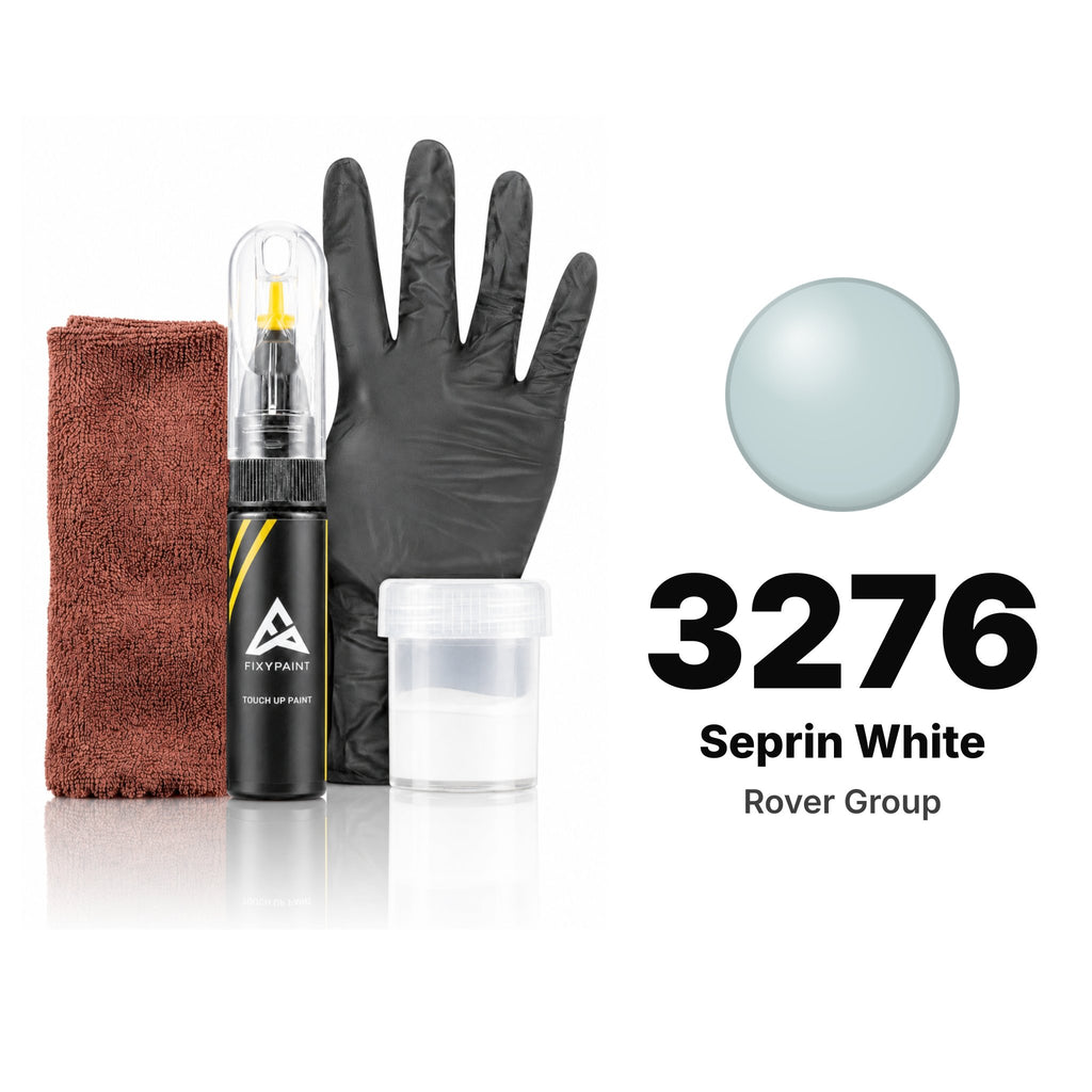 Touch-up paint for Rover Group 3276 Seprin White, Complete kit