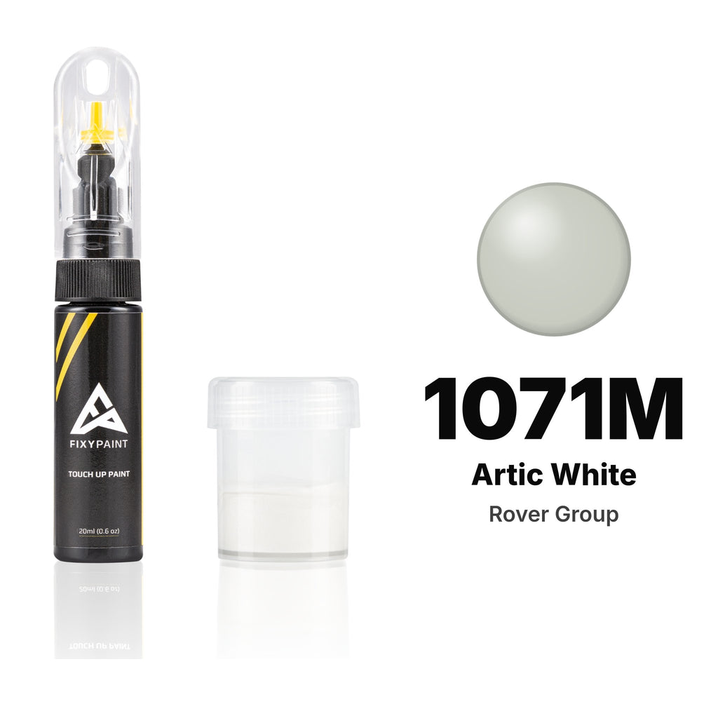 Touch-up paint for Rover Group 1071M Artic White, Standard kit