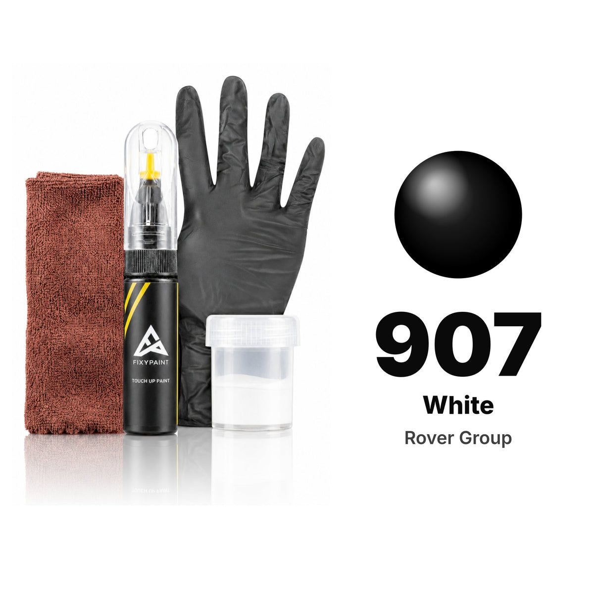 Touch-up paint for Rover Group 907 White, Complete kit