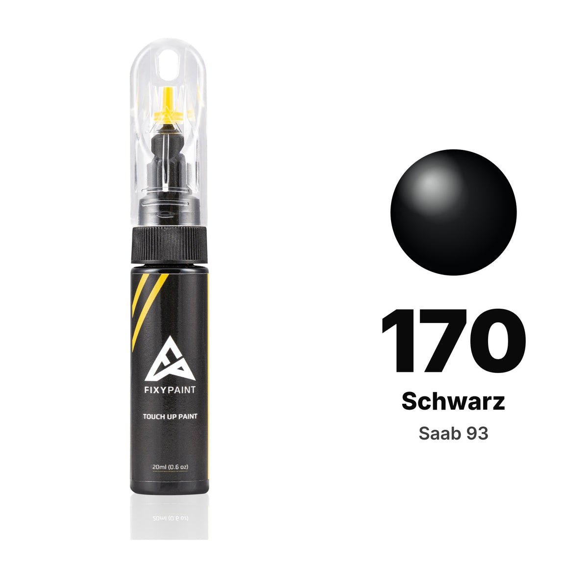 Saab 93 170 Schwarz touch-up paint, Basic kit