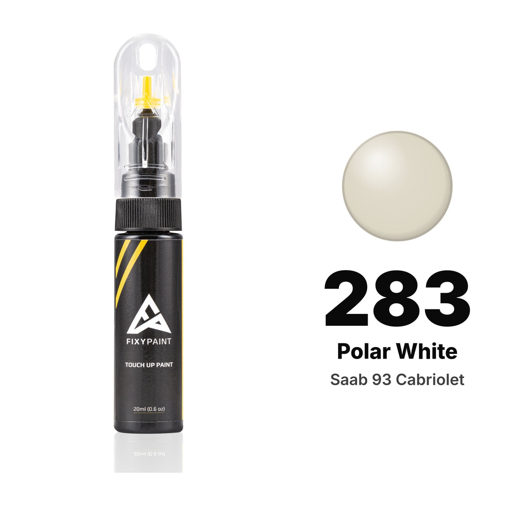 Touch-up paint for Saab 93 Cabriolet 283 Polar White, Basic kit