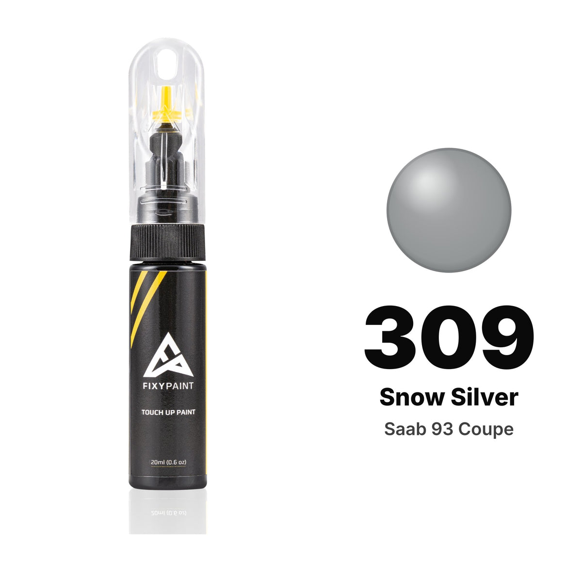 Saab 93 Coupe 309 Snow Silver touch-up paint, Basic kit