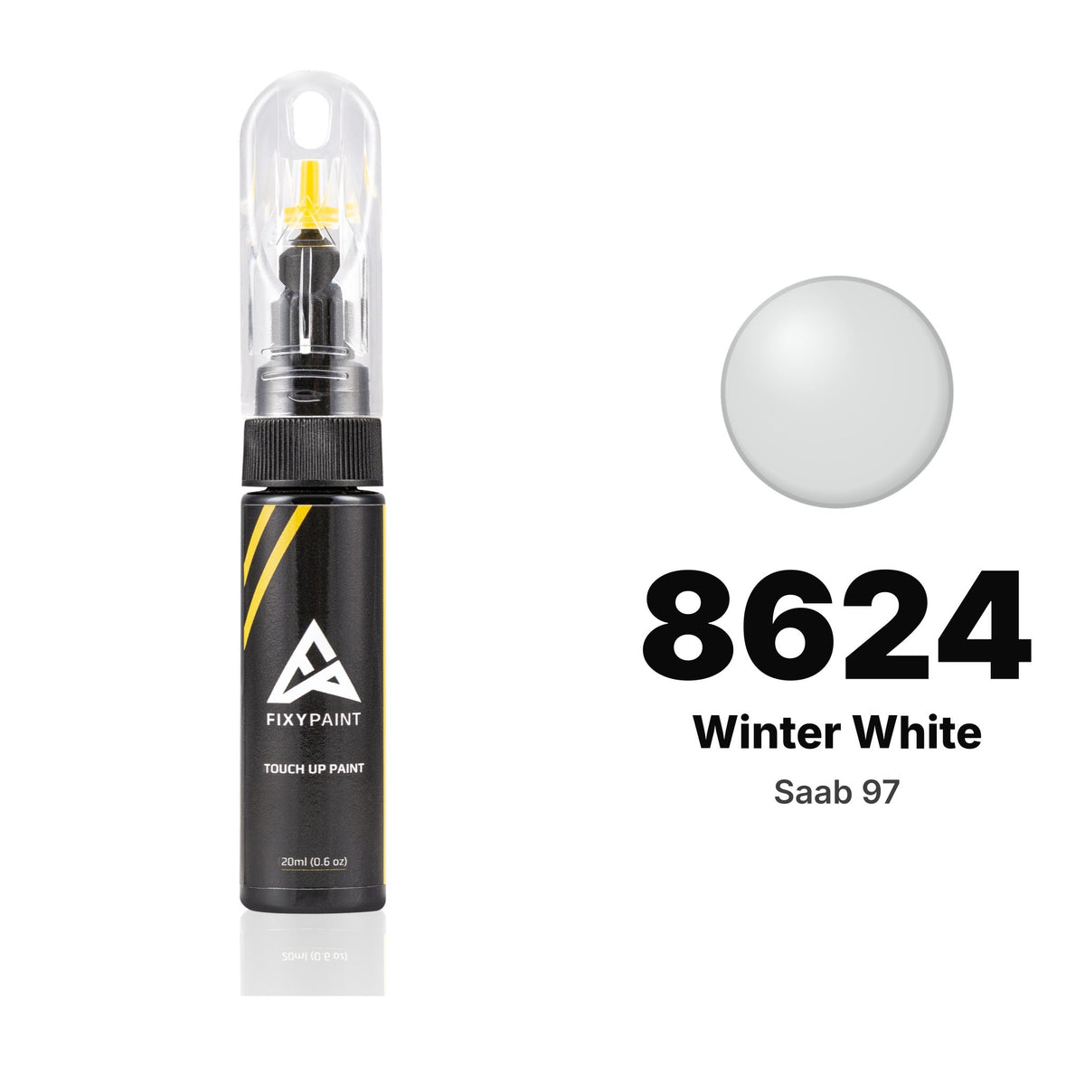 Touch-up paint for Saab 97 8624 Winter White, Basic kit