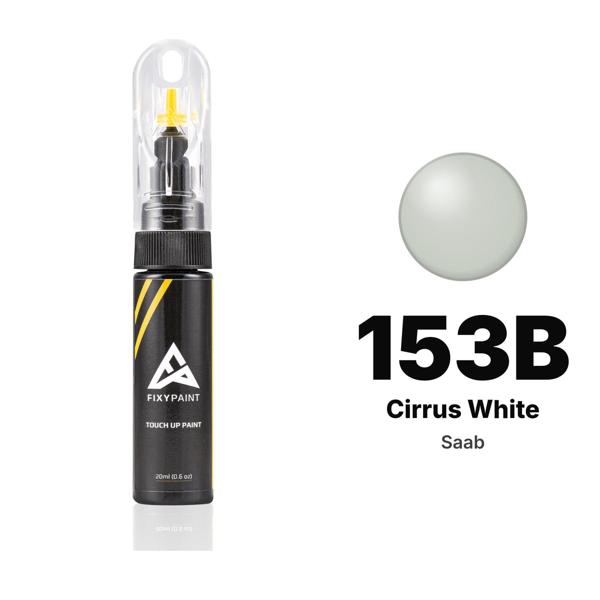 Touch-up paint for Saab 153B Cirrus White, Basic kit