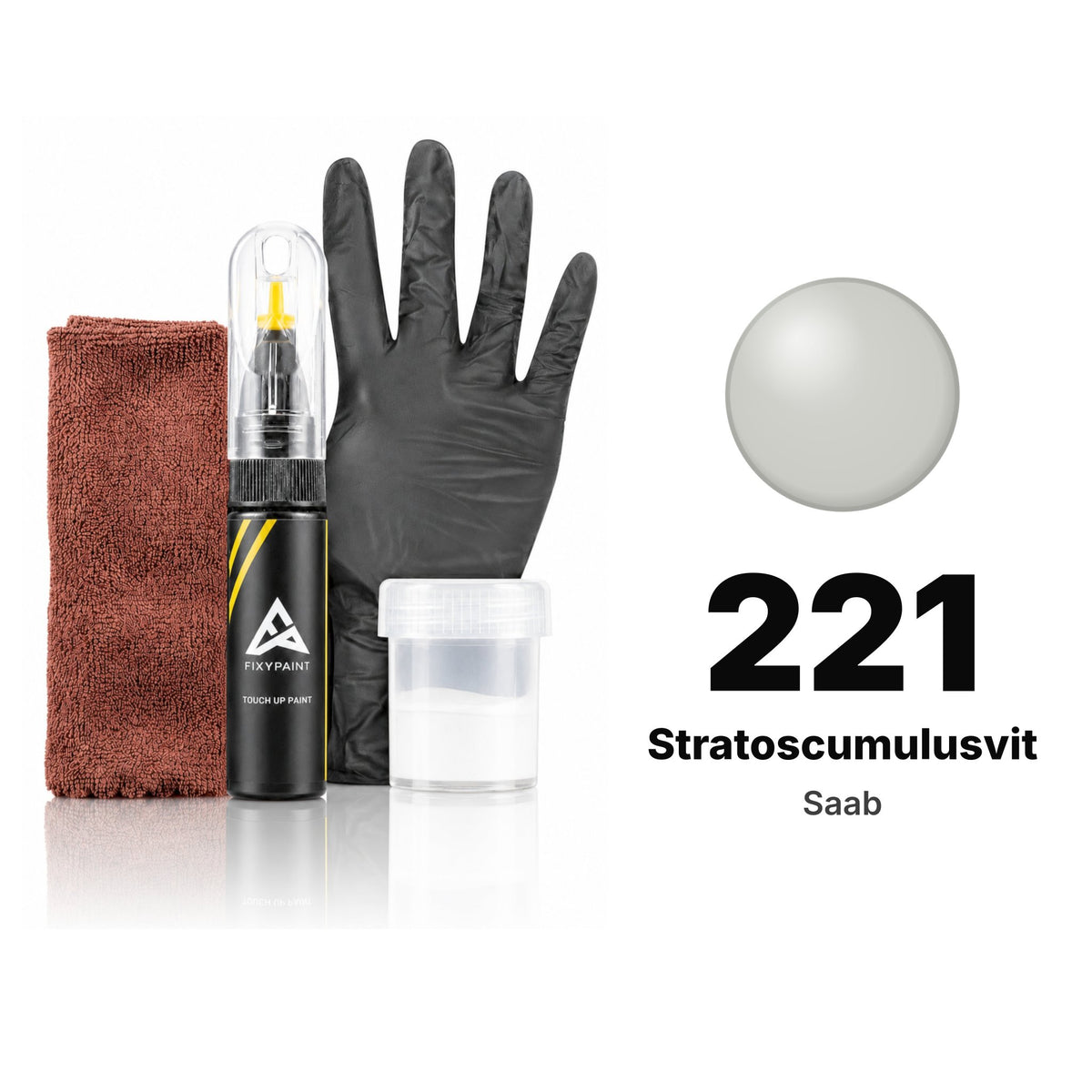 Saab 221 Stratoscumulusvit touch-up paint, Complete kit