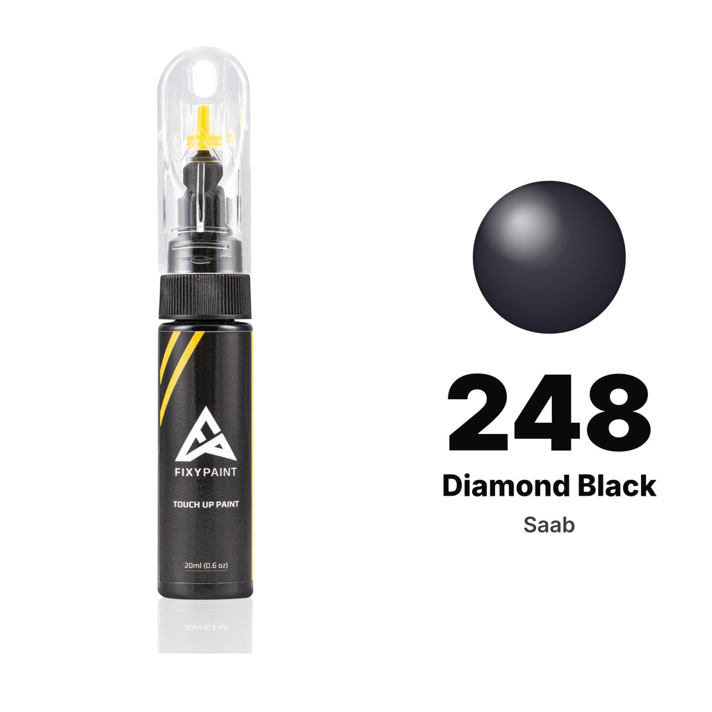 Touch-up paint for Saab 248 Diamond Black, Basic kit