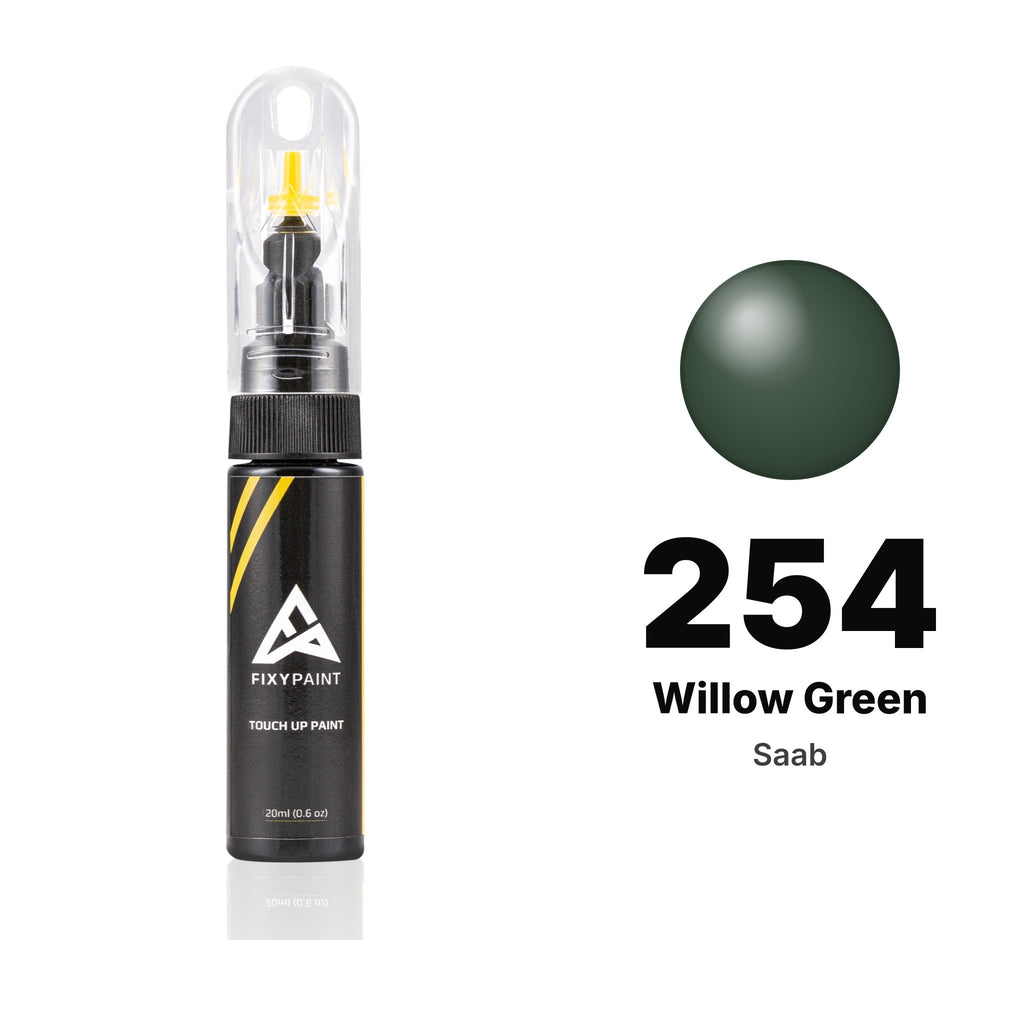 Lackstift für Saab – 254 Willow Green (alle Modelle, 1996–1997), Set Basis