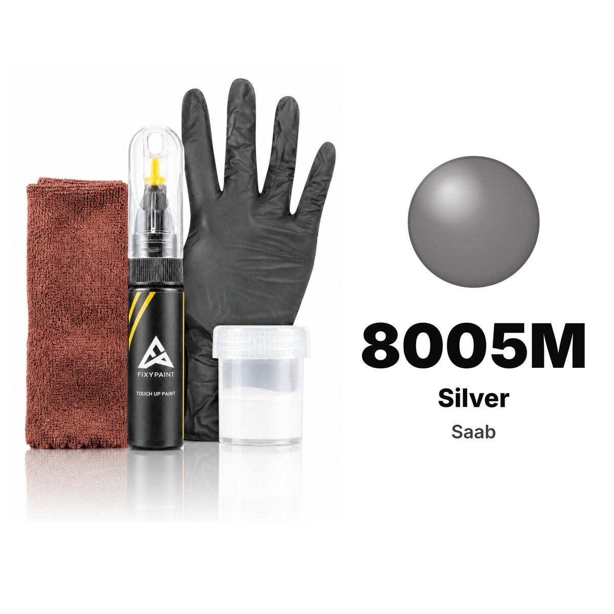 Saab 8005M Silver touch-up paint, Complete kit
