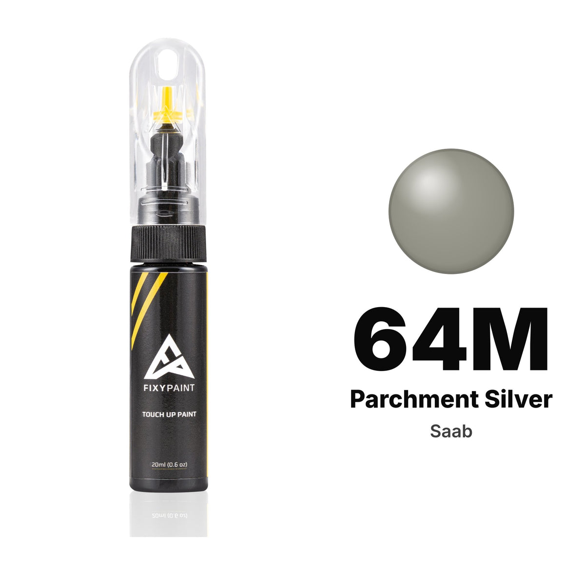 Saab 64M Parchment Silver touch-up paint, Basic kit
