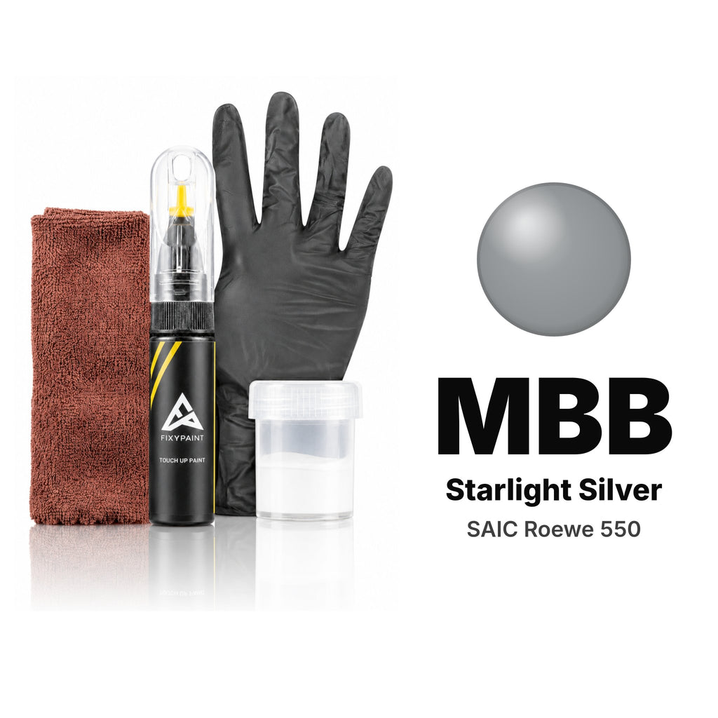 Touch-up paint for SAIC Roewe 550 MBB Starlight Silver, Complete kit