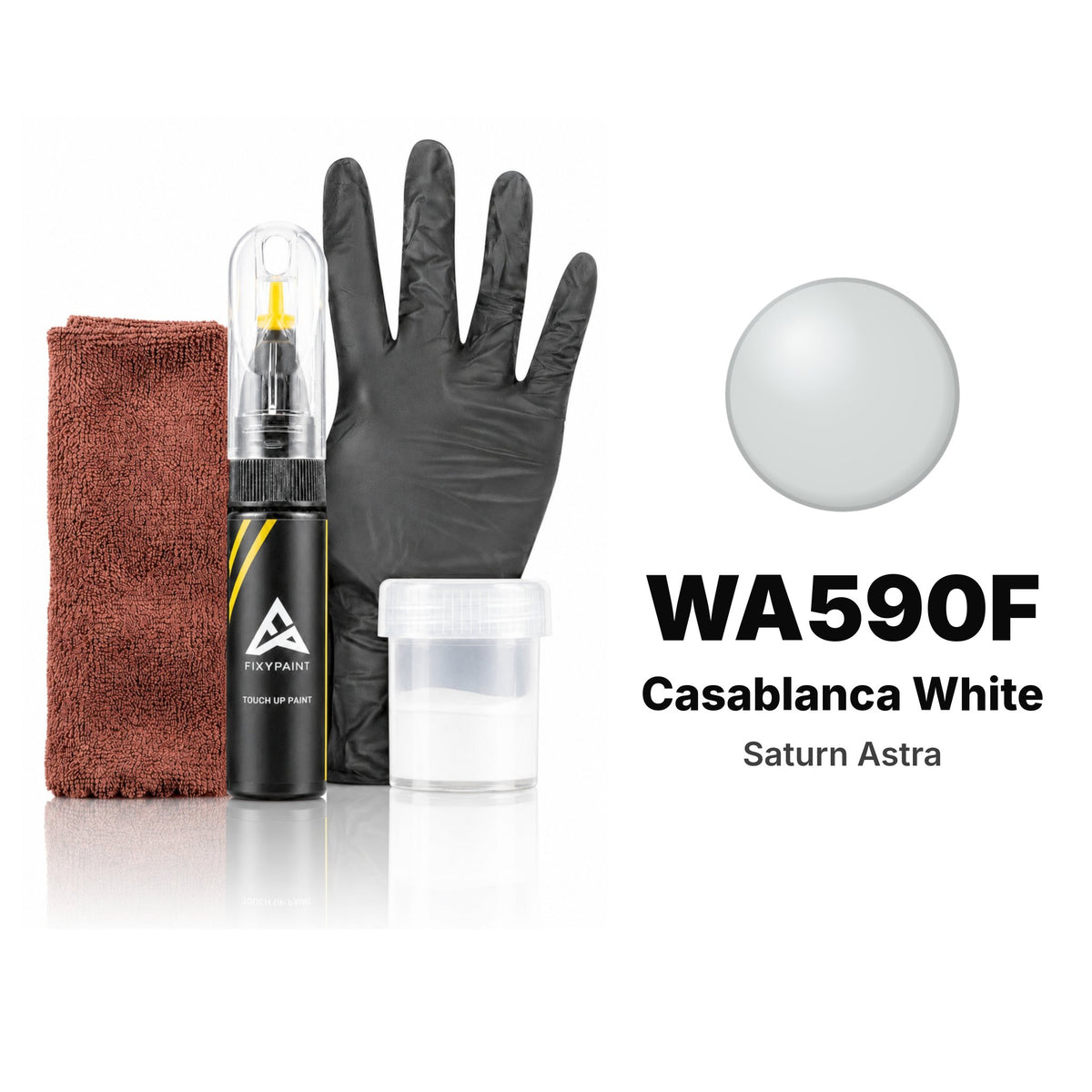 Pintura de retoque para Saturn Astra – WA590F Casablanca White (2008–2013), kit Completo