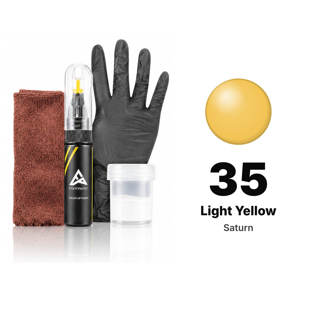Touch-up paint for Saturn 35 Light Yellow, Complete kit