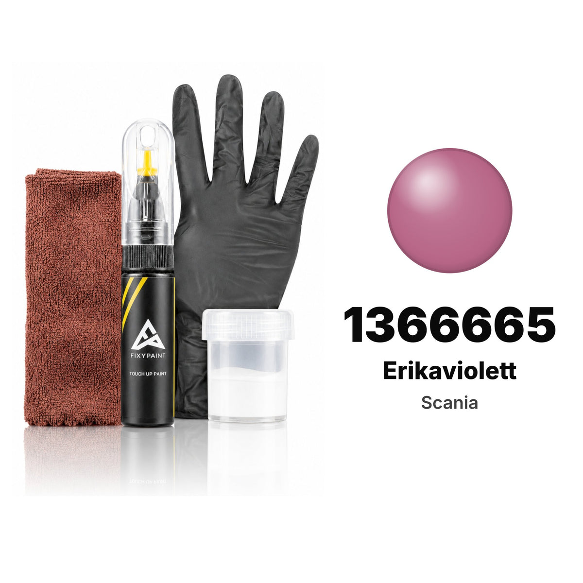 Touch-up paint for Scania 1366665 Erikaviolett, Complete kit