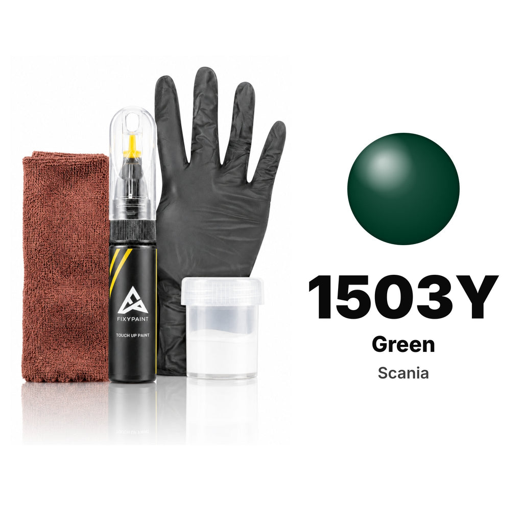 Touch-up paint for Scania 1503Y Green, Complete kit