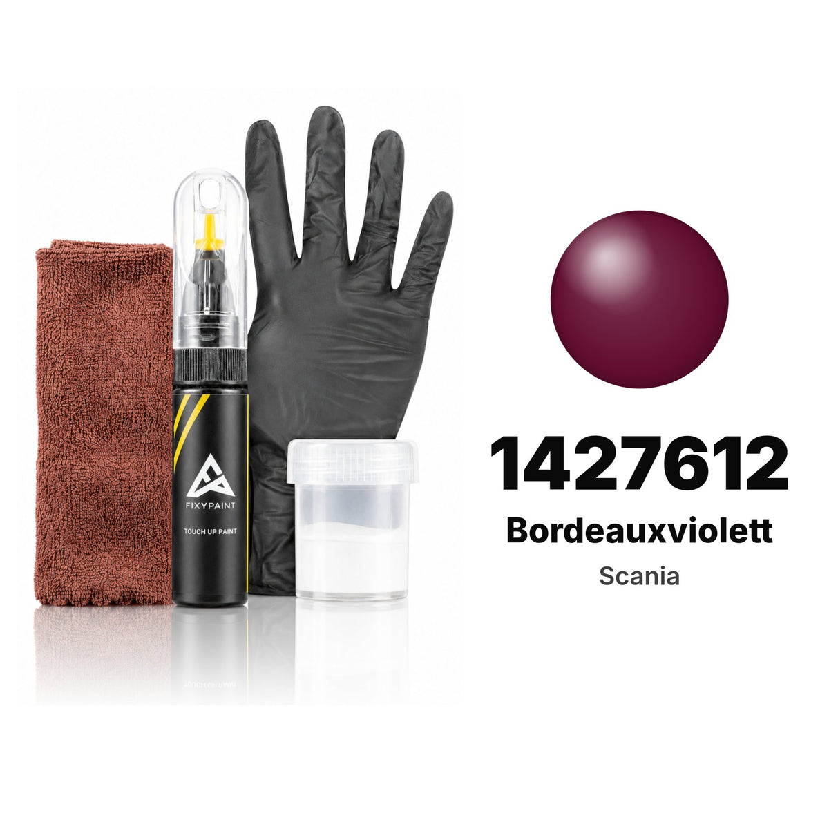 Peinture de retouche pour Scania – 1427612 Bordeauxviolett (tous modèles, depuis 1988), kit Complet