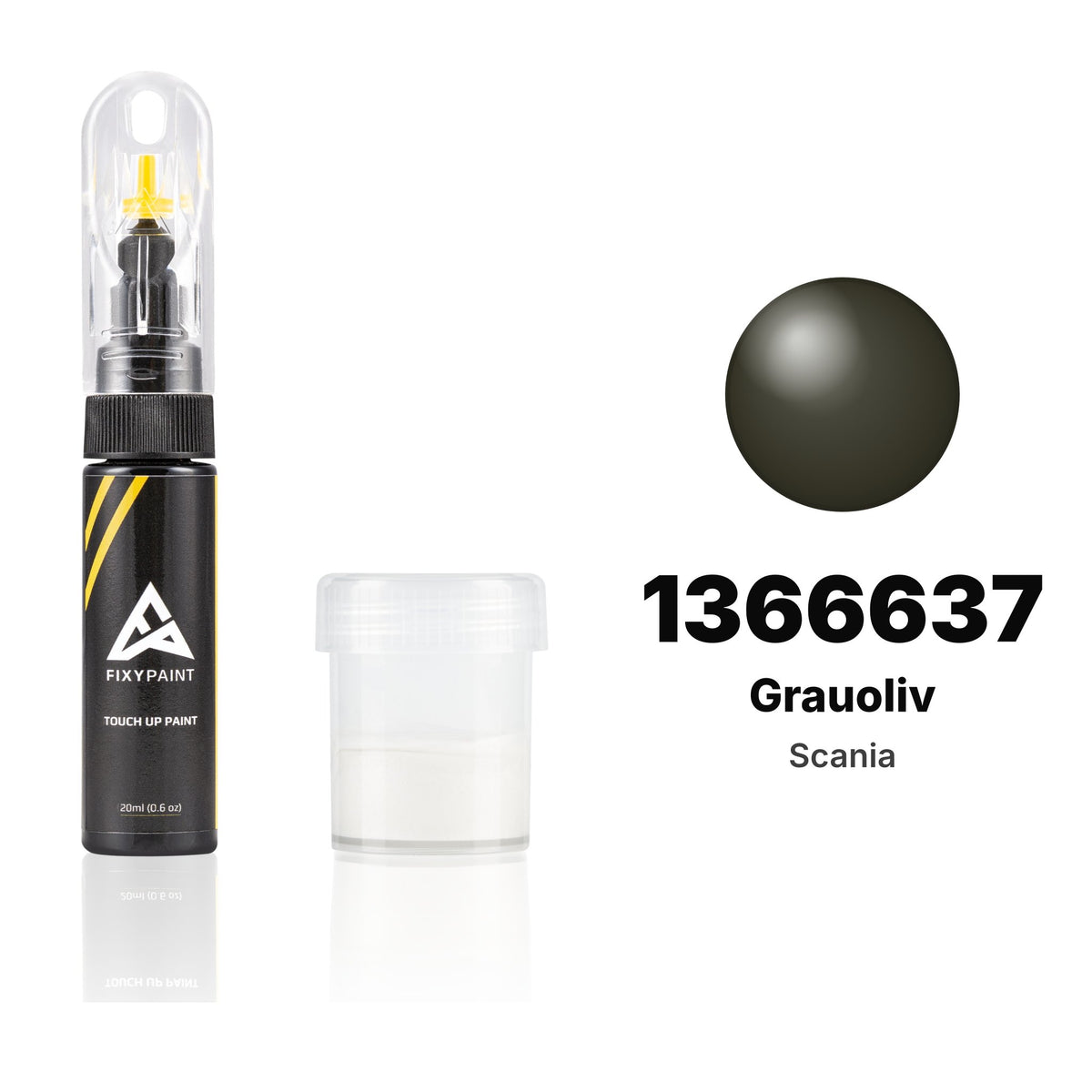 Touch-up paint for Scania 1366637 Grauoliv, Standard kit