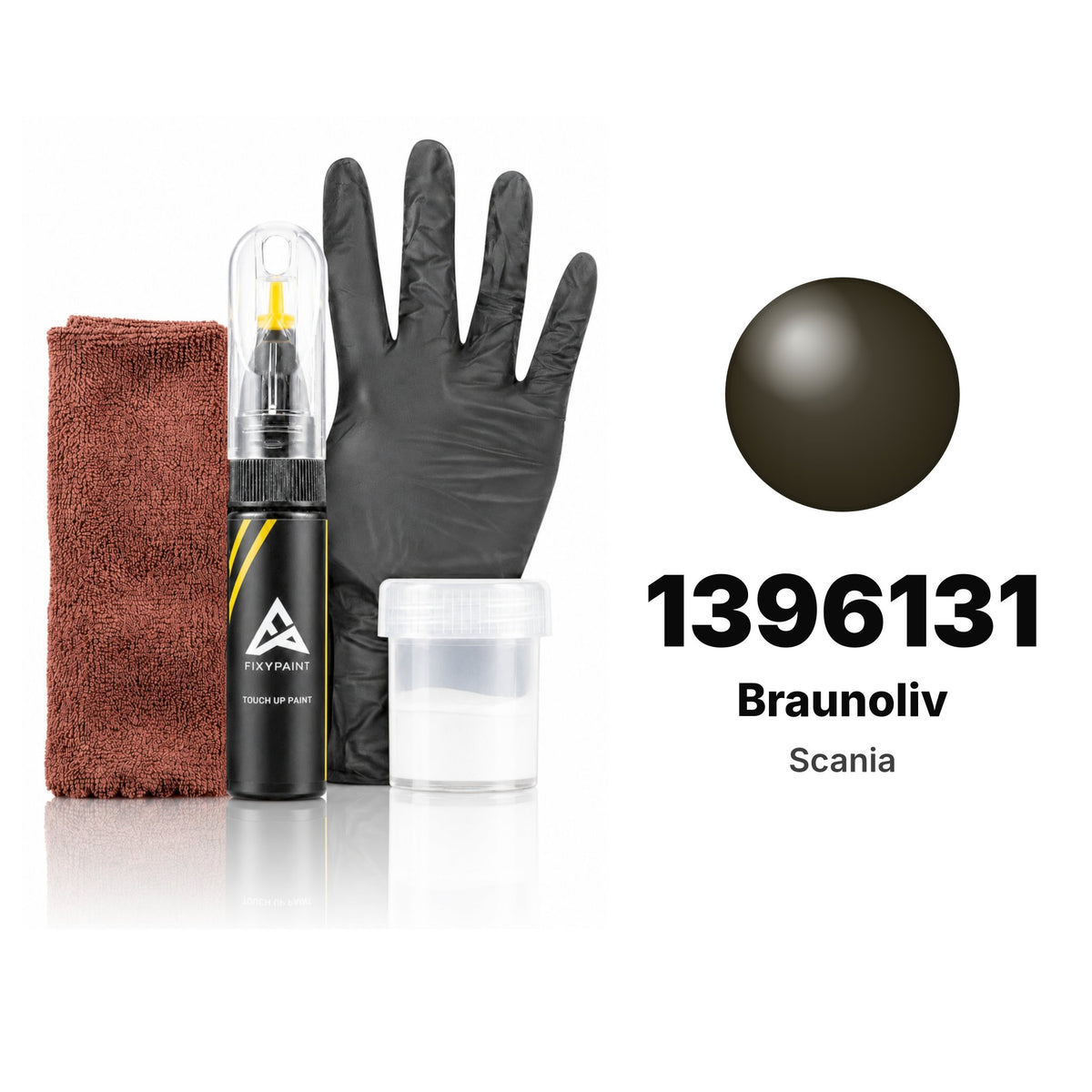 Touch-up paint for Scania 1396131 Braunoliv, Complete kit