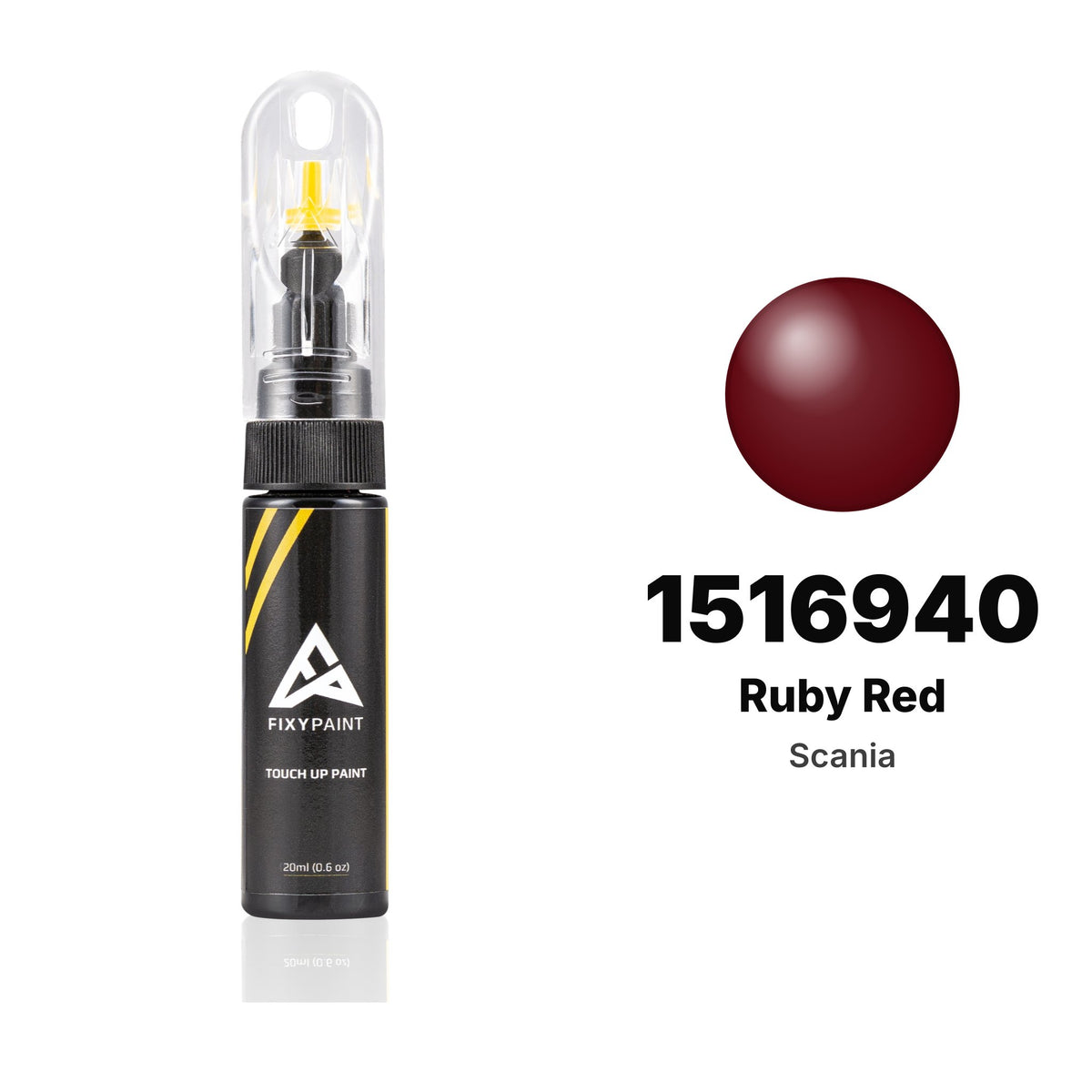 Touch-up paint for Scania 1516940 Ruby Red, Basic kit