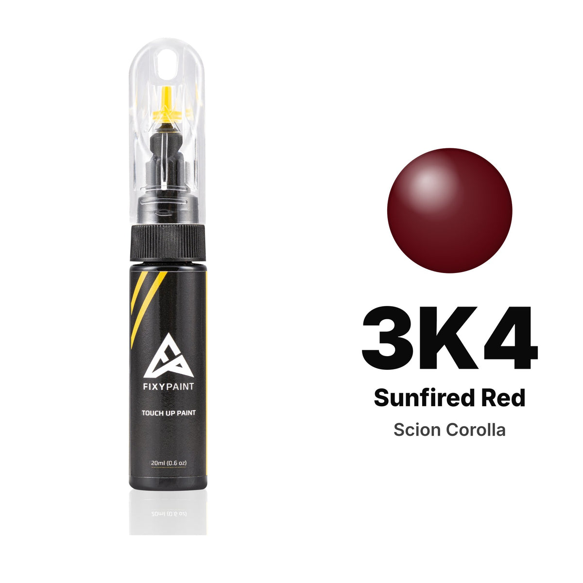 Scion Corolla 3K4 Sunfired Red touch-up paint, Basic kit