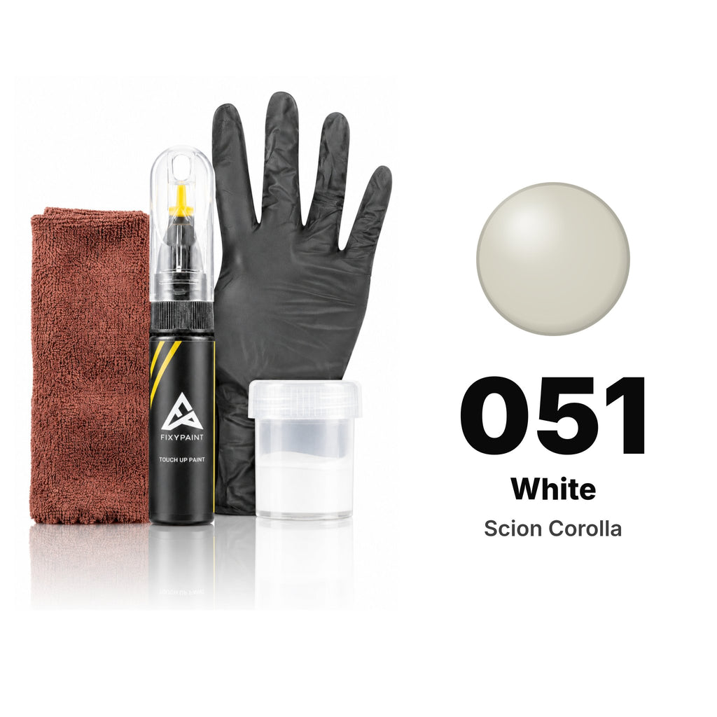 Touch-up paint for Scion Corolla 051 White, Complete kit