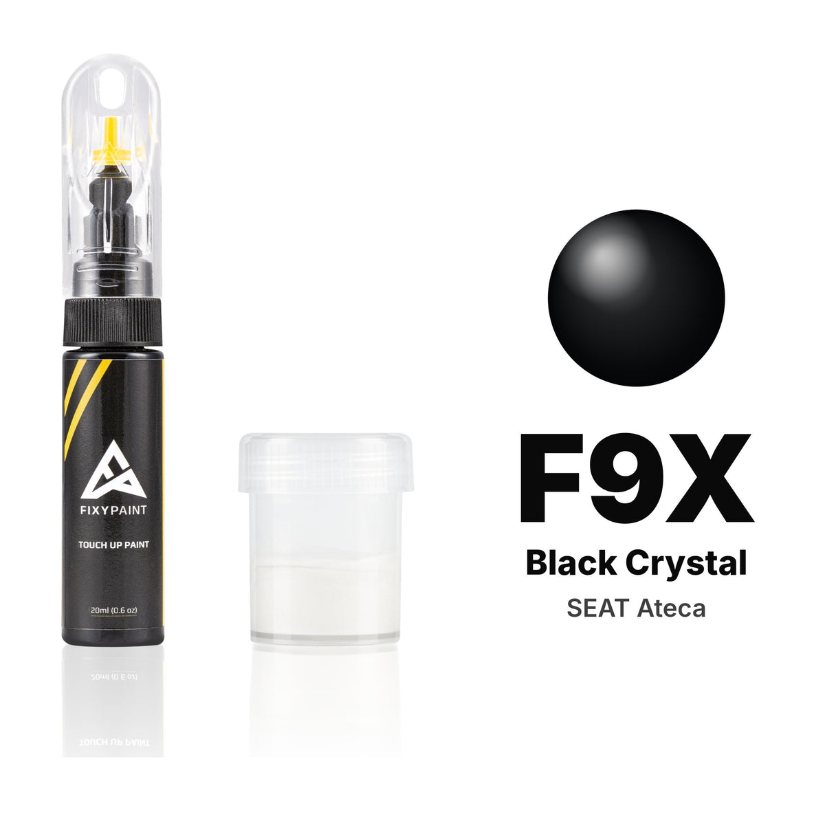 Vernice ritocco per SEAT Ateca – F9X Black Crystal (2019–2021), kit Standard