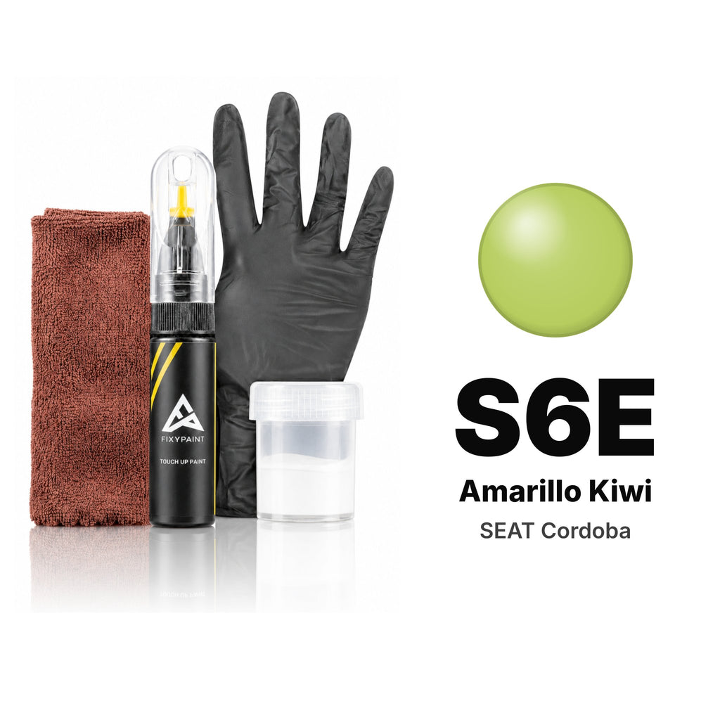 Touch-up paint for SEAT Cordoba S6E Amarillo Kiwi, Complete kit