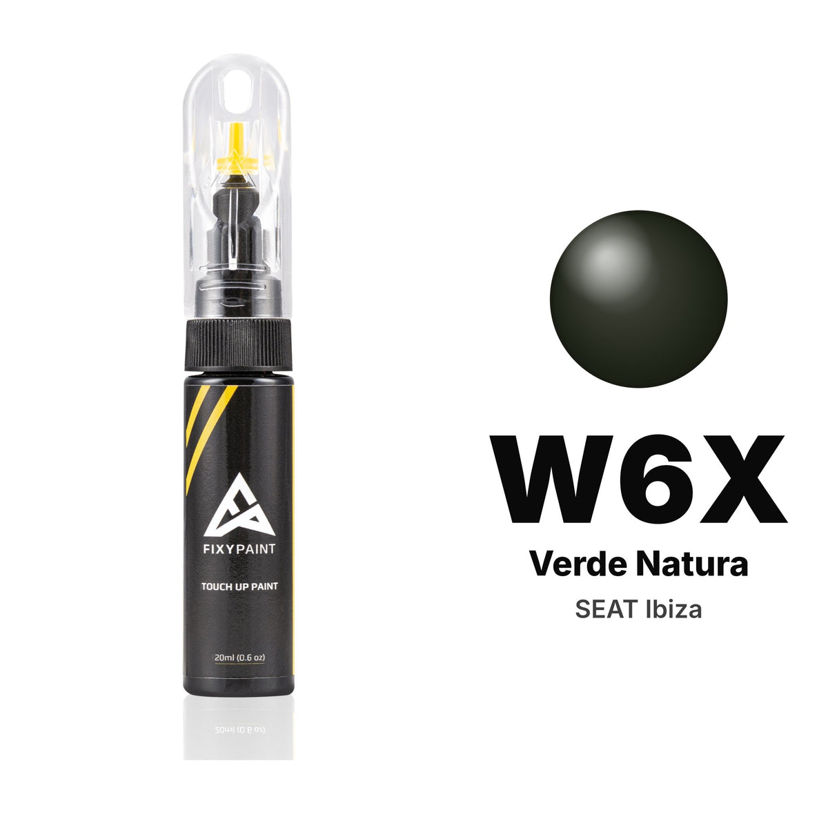 Lackstift für SEAT Ibiza – W6X Verde Natura (2006–2008), Set Basis