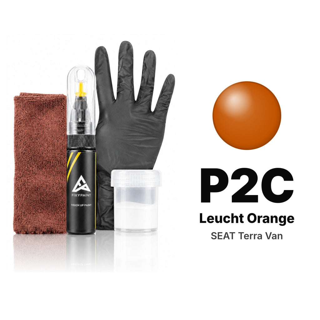 Touch-up paint for SEAT Terra Van P2C Leucht Orange, Complete kit