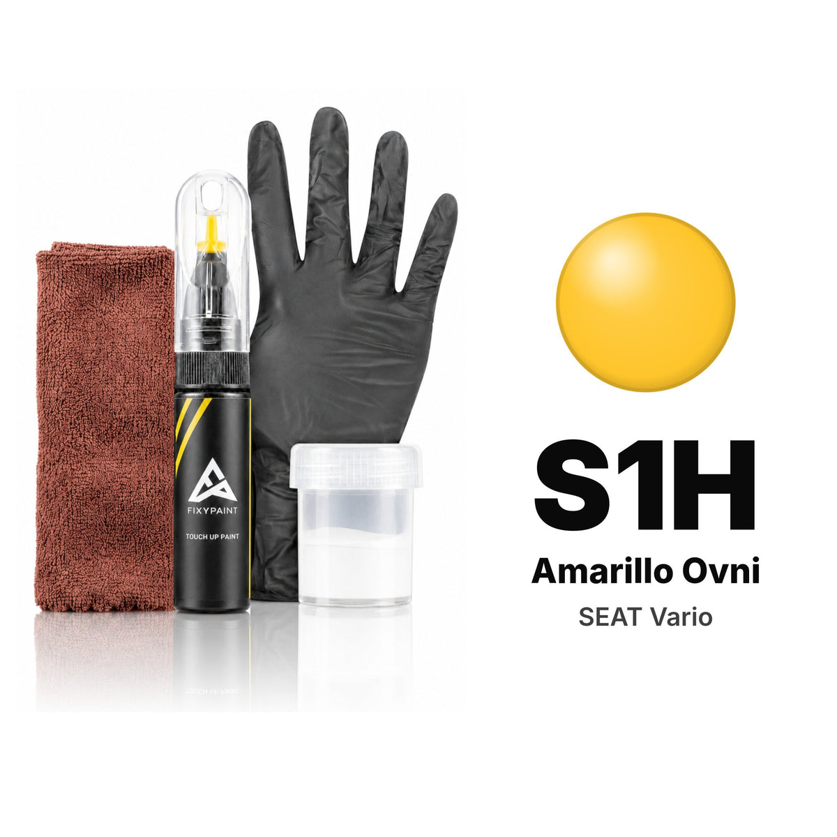 Peinture de retouche pour SEAT Vario – S1H Amarillo Ovni (2000–2004), kit Complet