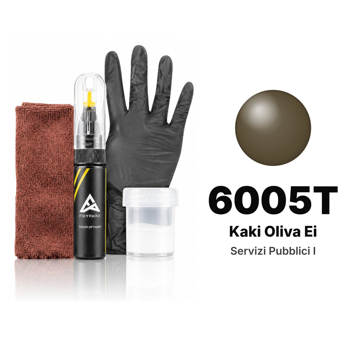 Servizi Pubblici I 6005T Kaki Oliva Ei touch-up paint, Complete kit