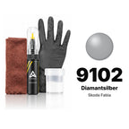 Touch-up paint for Skoda Fabia 9102 Diamantsilber, Complete kit