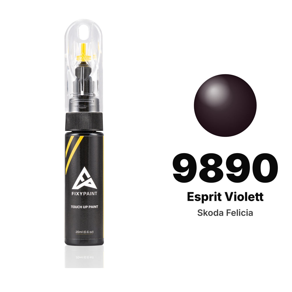 Touch-up paint for Skoda Felicia 9890 Esprit Violett, Basic kit