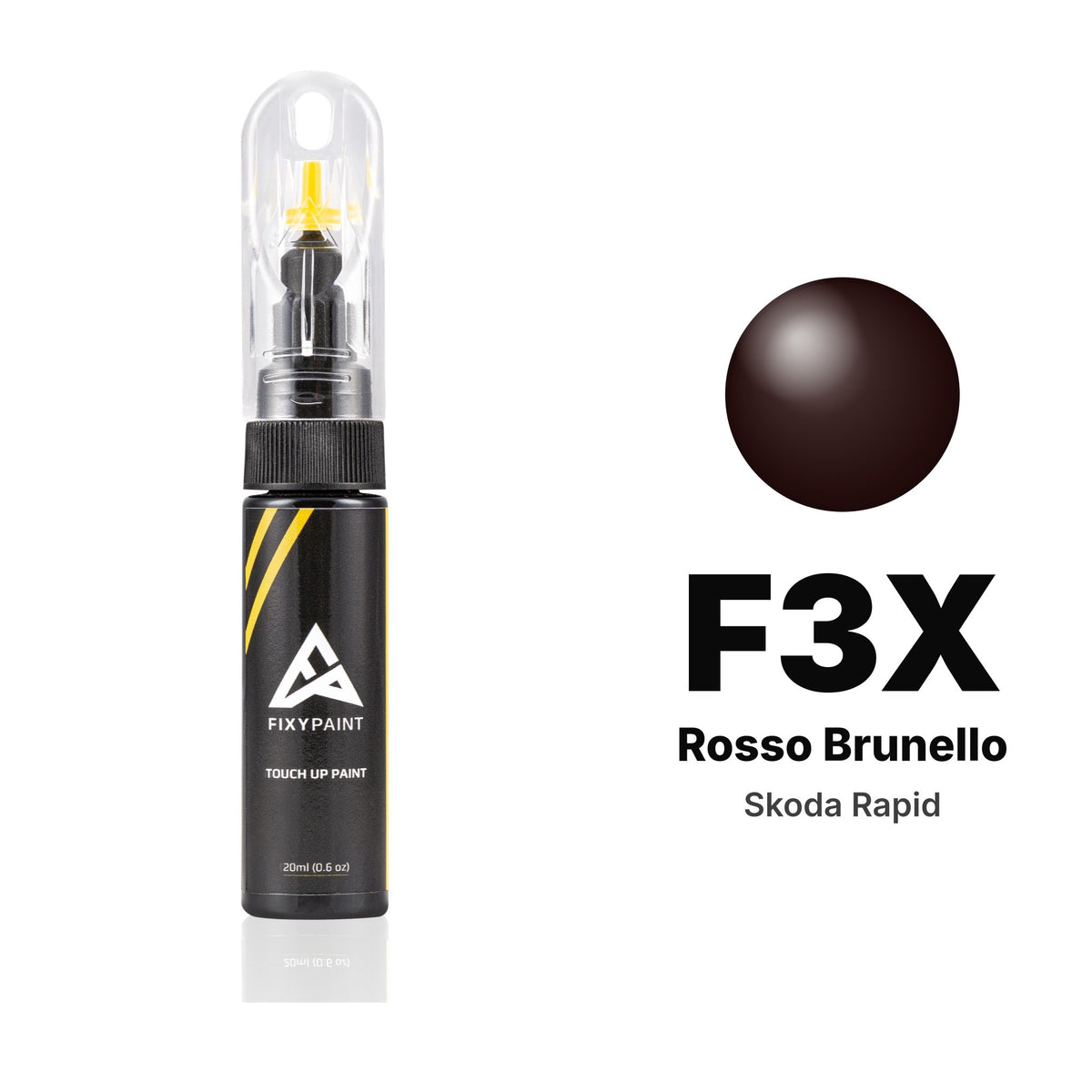 Touch-up paint for Skoda Rapid F3X Rosso Brunello, Basic kit