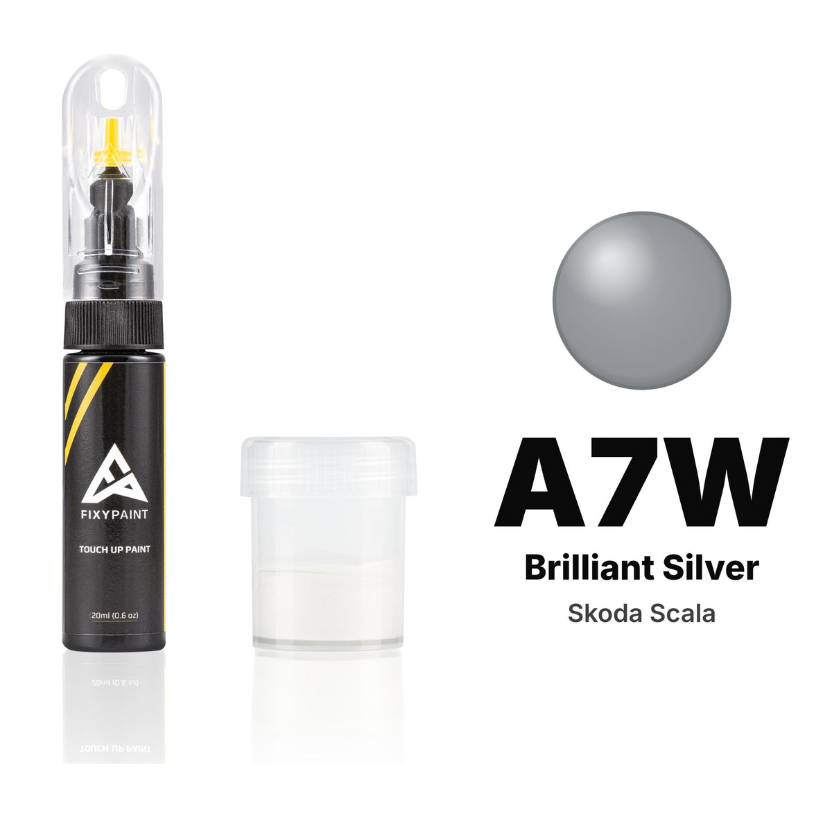 Touch-up paint for Skoda Scala A7W Brilliant Silver, Standard kit