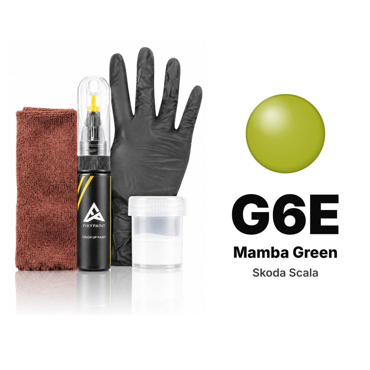 Peinture de retouche pour Skoda Scala – G6E Mamba Green (2020–2021), kit Complet