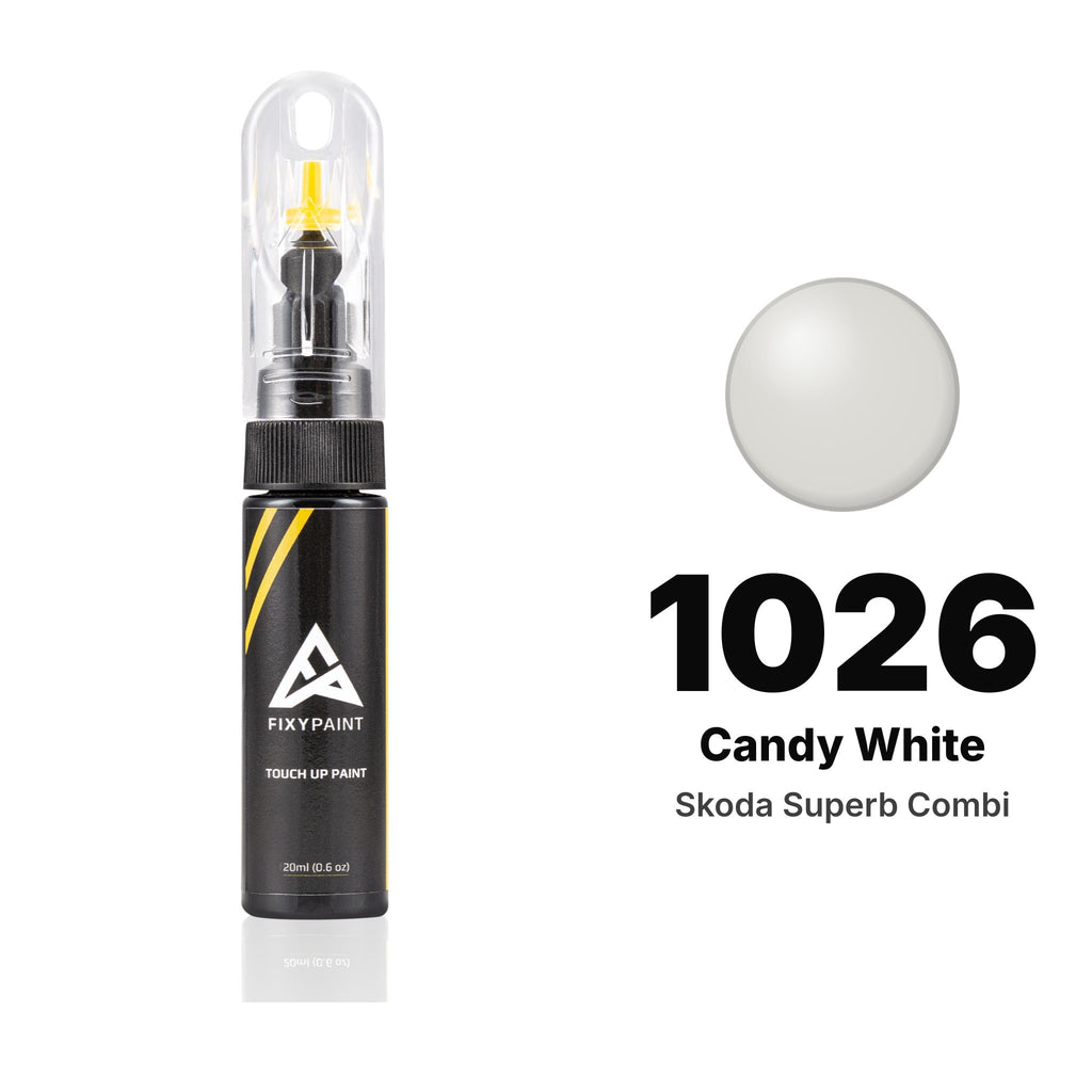 Touch-up paint for Skoda Superb Combi 1026 Candy White, Basic kit