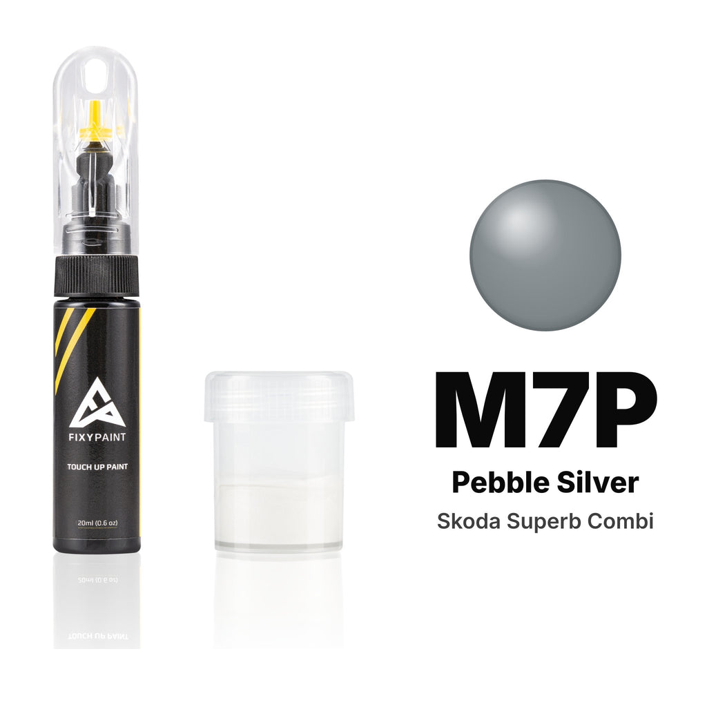 Lackstift für Skoda Superb Combi – M7P Pebble Silver (2023–2025), Set Standard