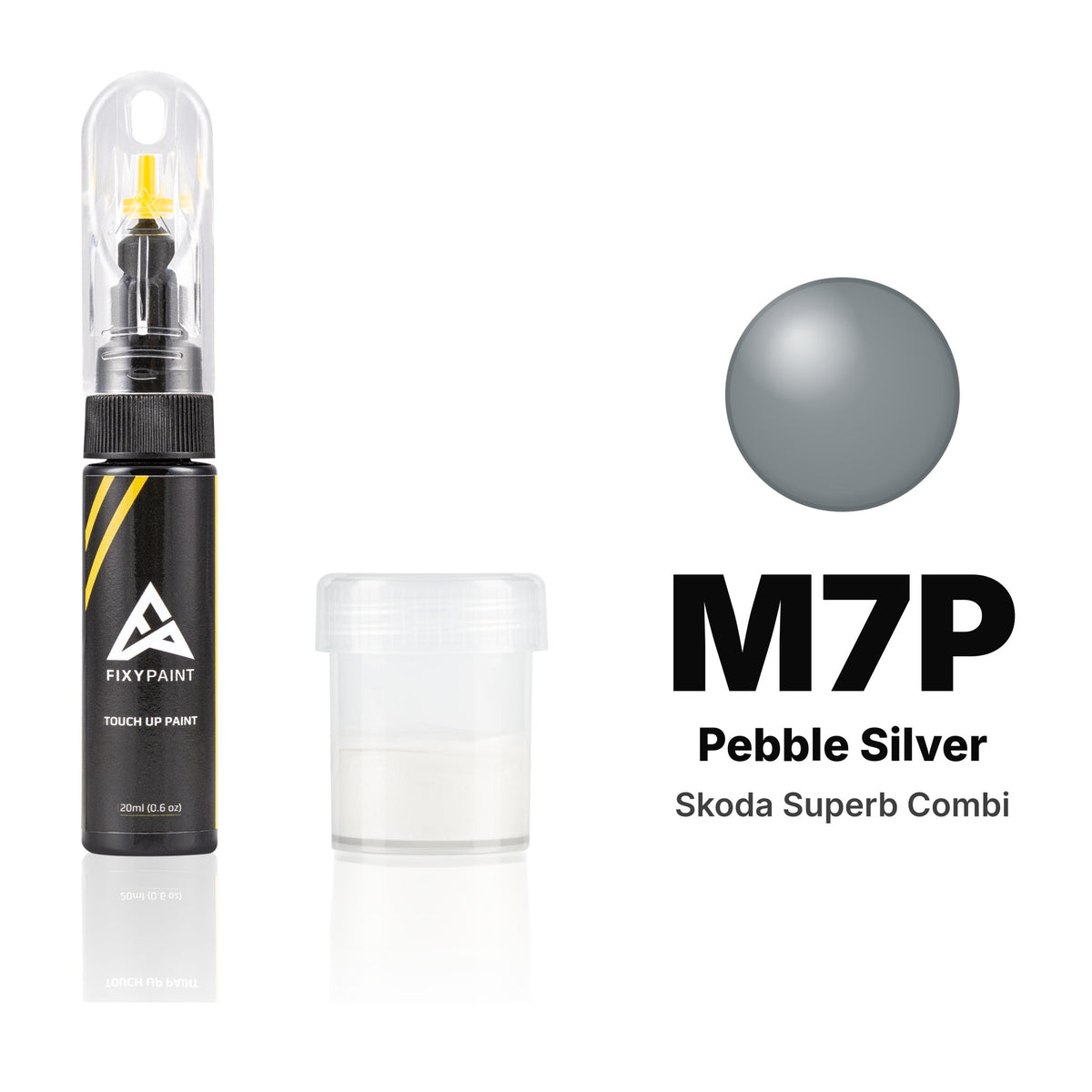 Lackstift für Skoda Superb Combi – M7P Pebble Silver (2023–2025), Set Standard
