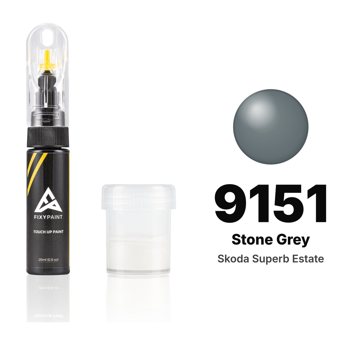 Touch-up paint for Skoda Superb Estate 9151 Stone Grey, Standard kit