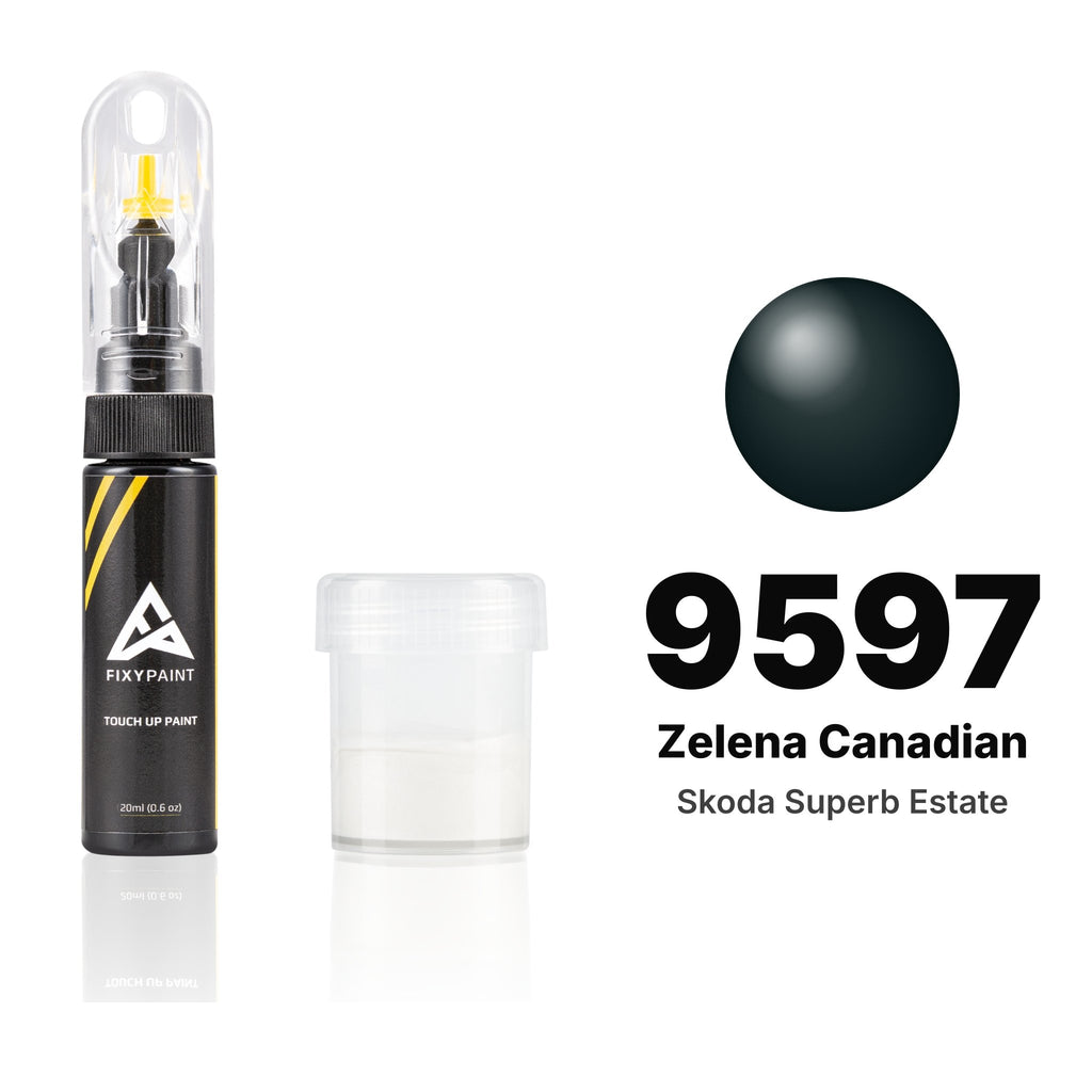 Vernice ritocco per Skoda Superb Estate – 9597 Zelena Canadian (2005–2006), kit Standard