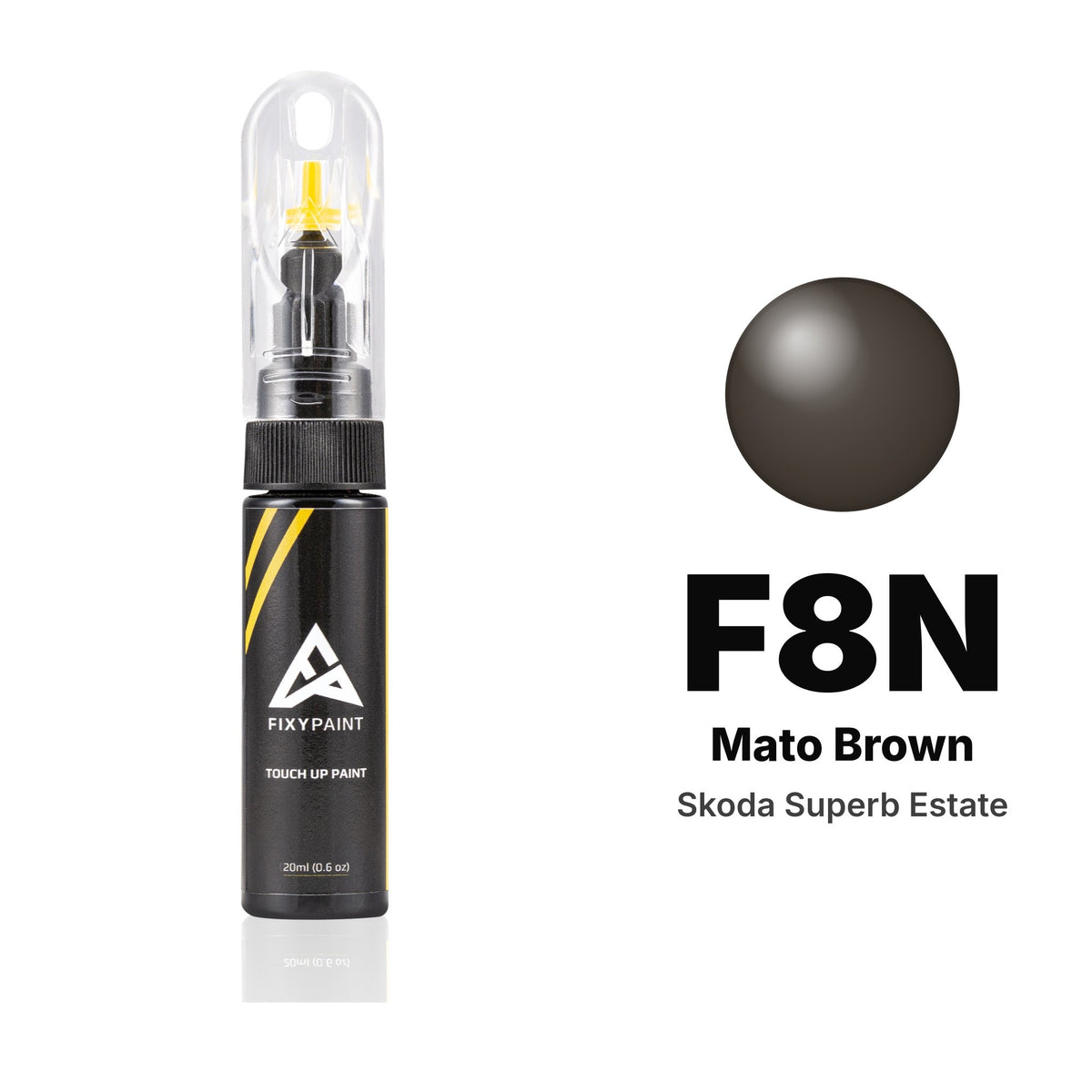 Peinture de retouche pour Skoda Superb Estate – F8N Mato Brown (2009–2010), kit Basique