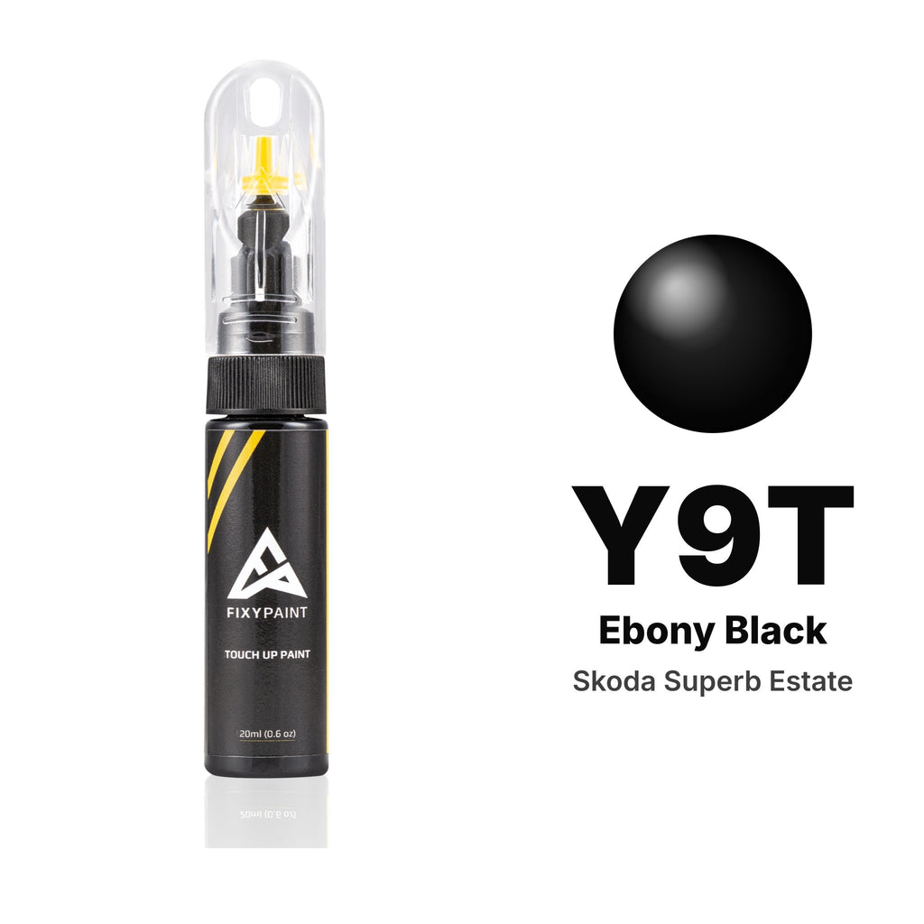 Pintura de retoque para Skoda Superb Estate – Y9T Ebony Black (2024–2025), kit Básico
