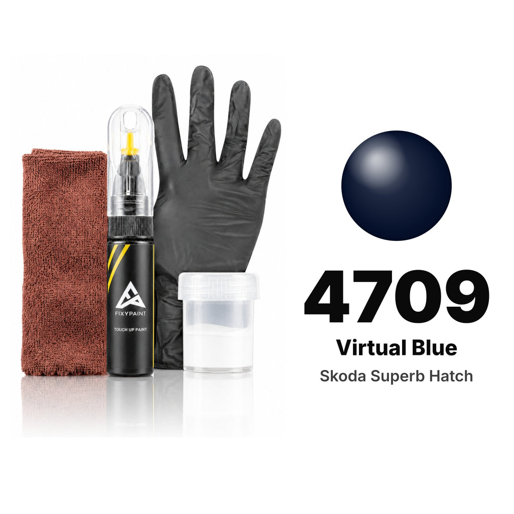 Touch-up paint for Skoda Superb Hatch 4709 Virtual Blue, Complete kit