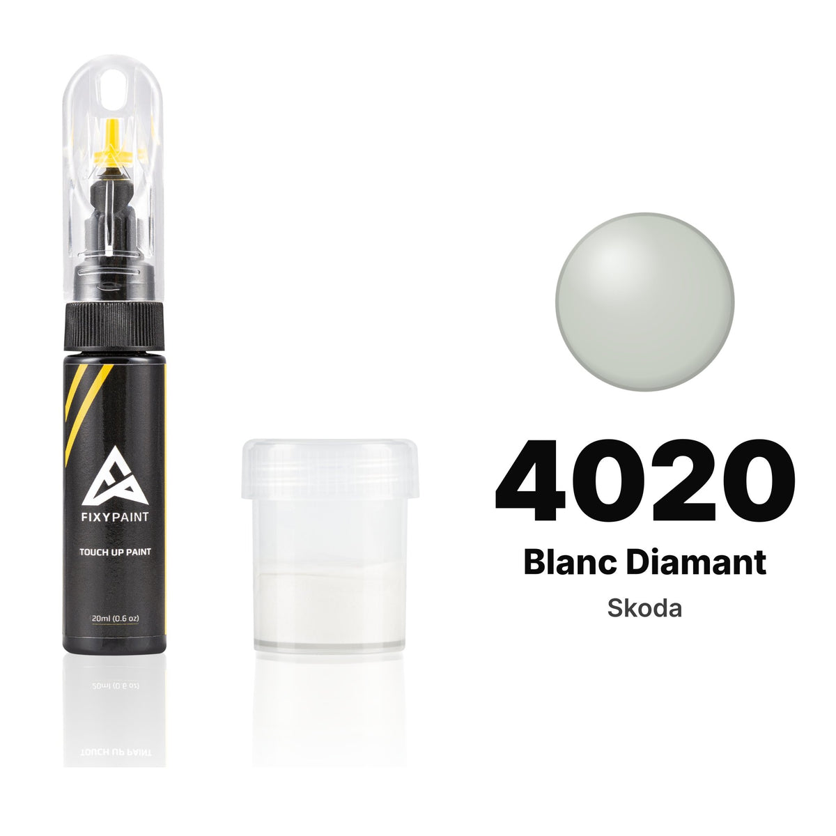 Touch-up paint for Skoda 4020 Blanc Diamant, Standard kit