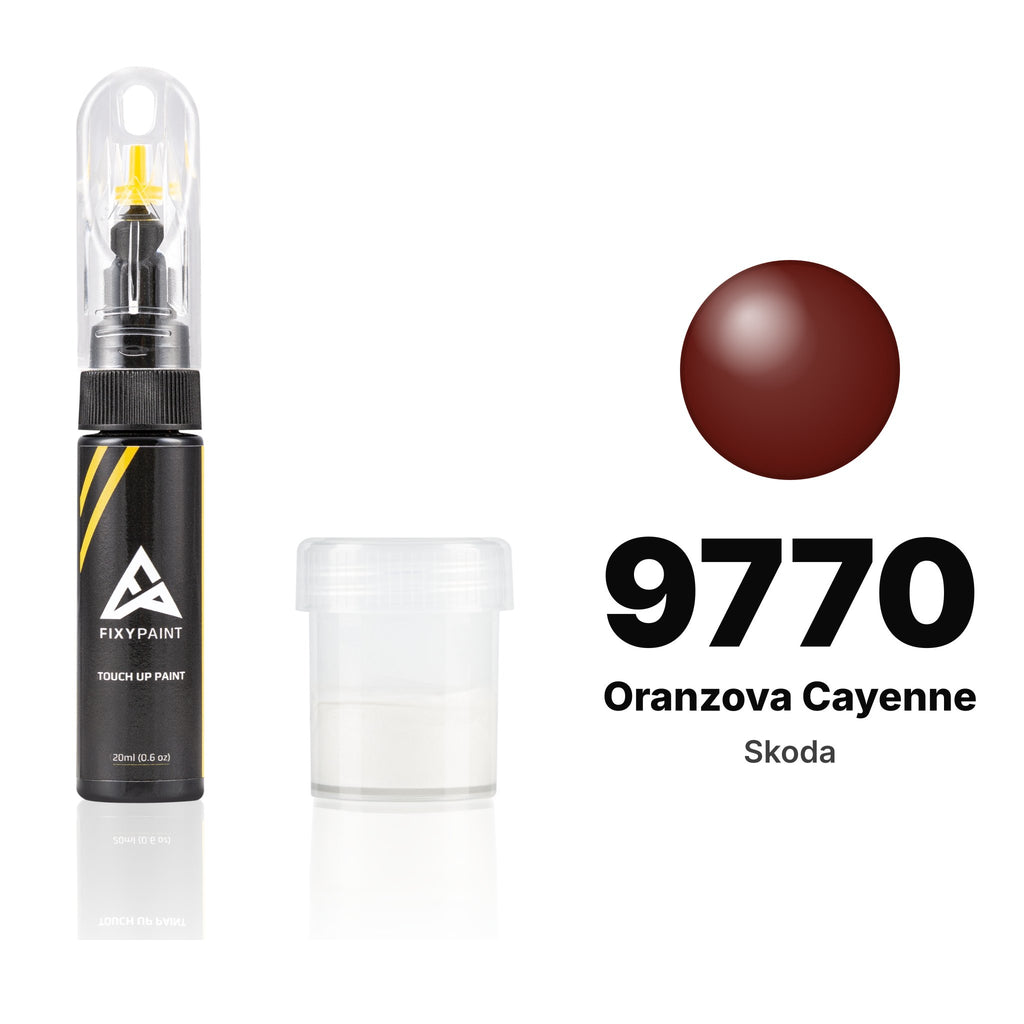 Touch-up paint for Skoda 9770 Oranzova Cayenne, Standard kit