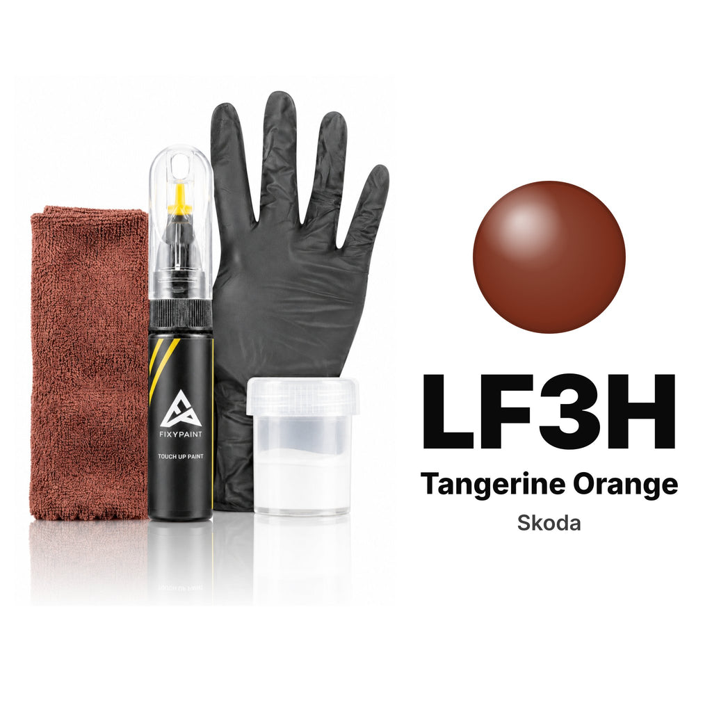 Touch-up paint for Skoda LF3H Tangerine Orange, Complete kit
