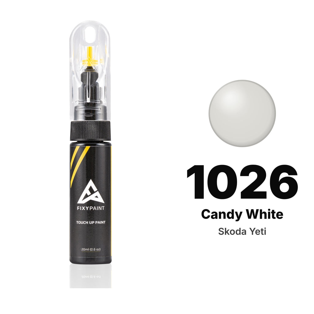 Touch-up paint for Skoda Yeti 1026 Candy White, Basic kit