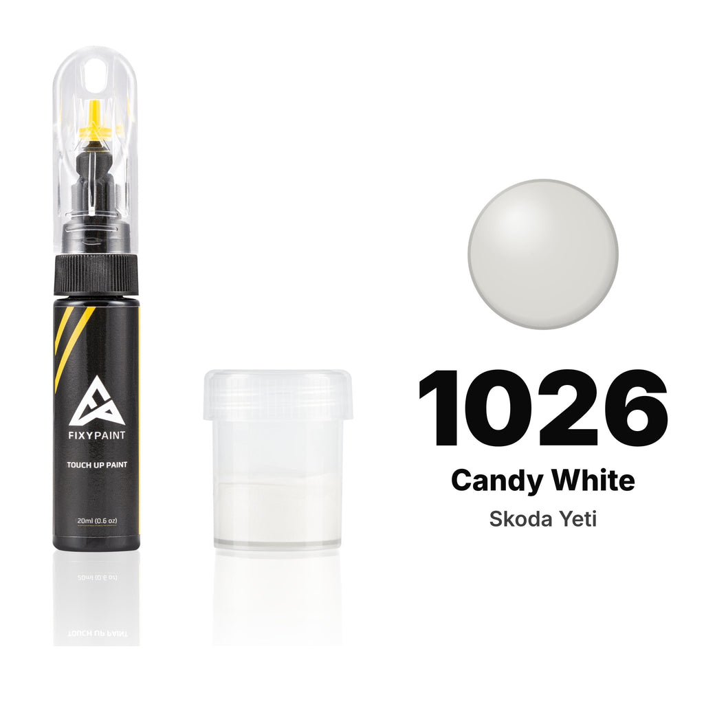 Touch-up paint for Skoda Yeti 1026 Candy White, Standard kit