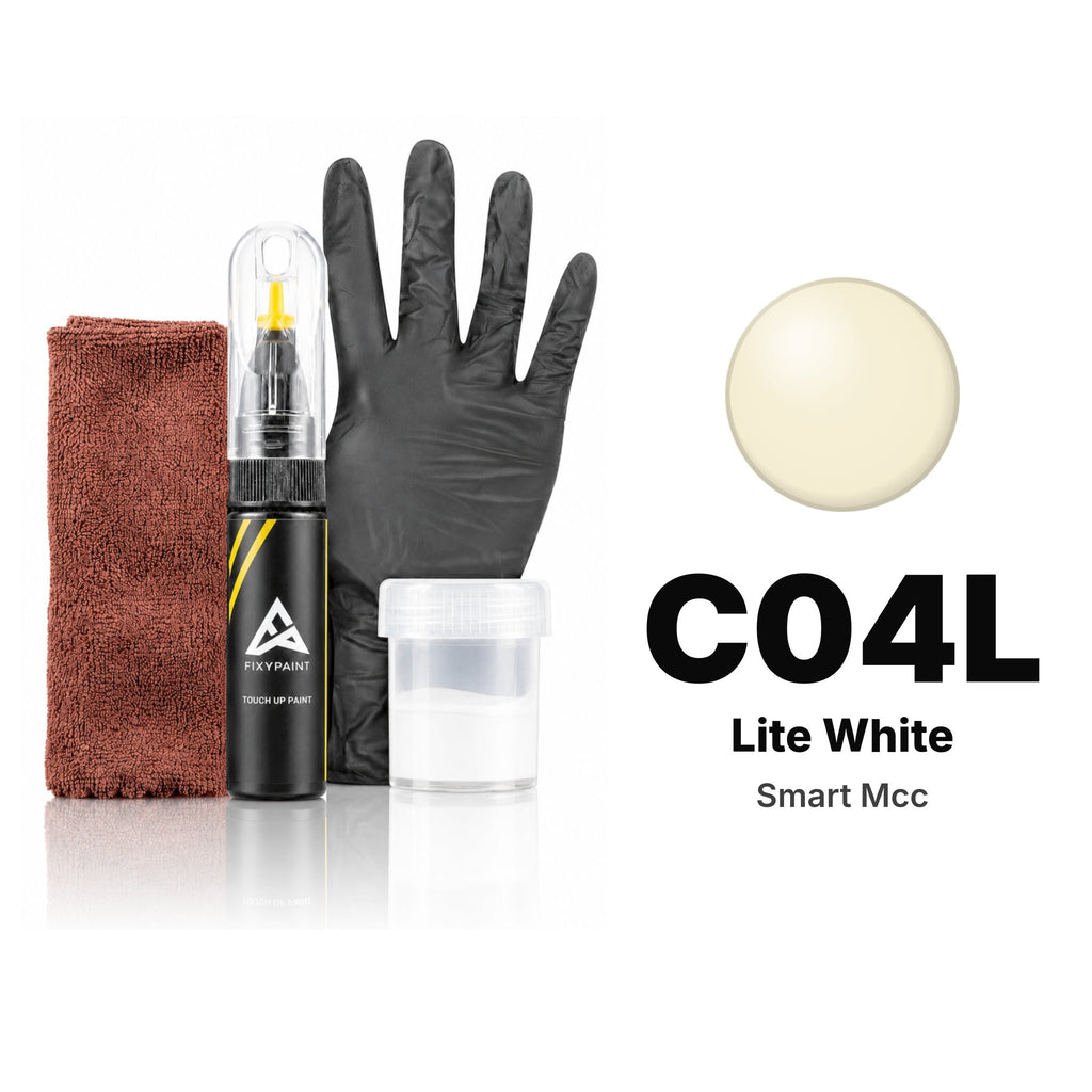 Touch-up paint for Smart Mcc C04L Lite White, Complete kit